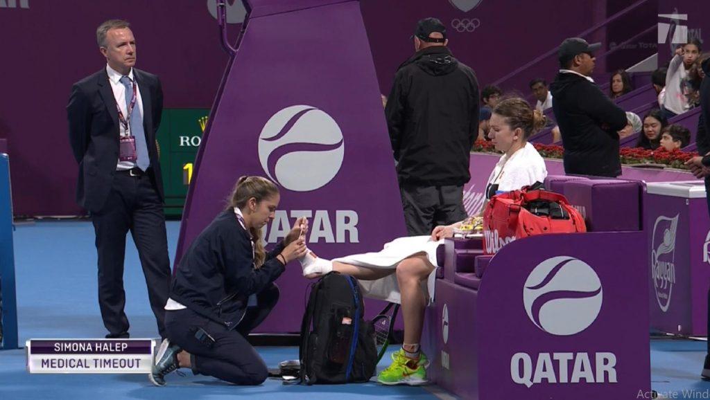Halep-timeout