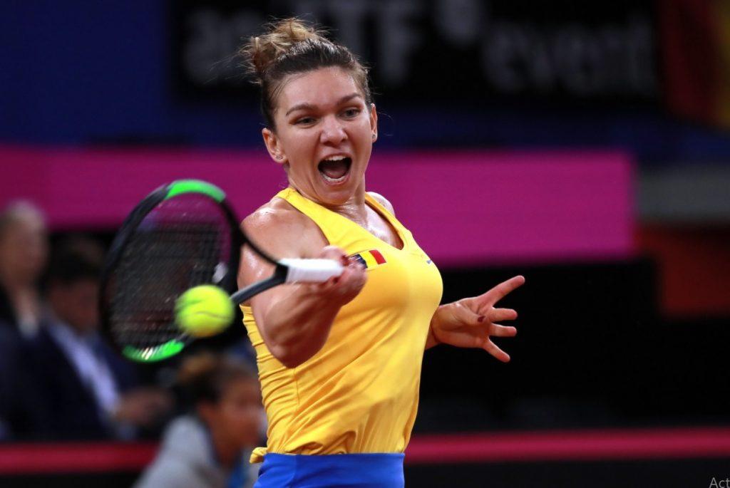 SIMONA HALEP, ÎNTR-UN MECI DE FED CUP