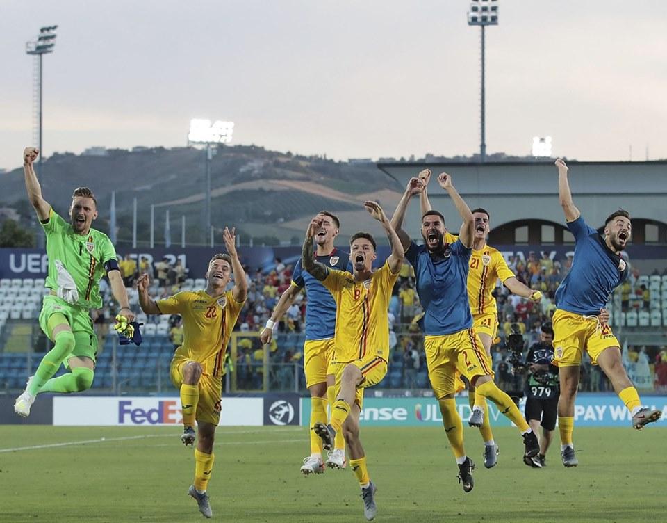 Romania U21 bucurie Croatia