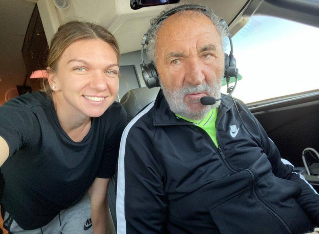 halep tiriac avion