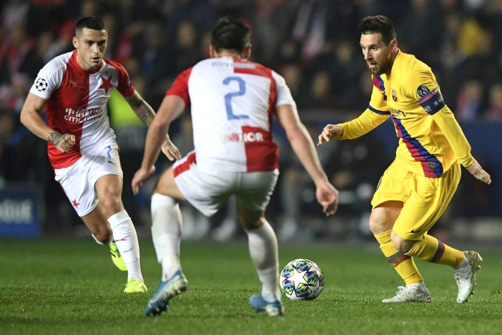 Nicolae Stanciu și Lionel Messi