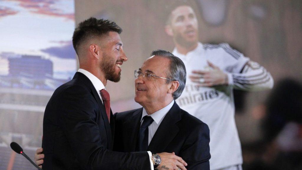 Sergio Ramos şi Florentino Perez