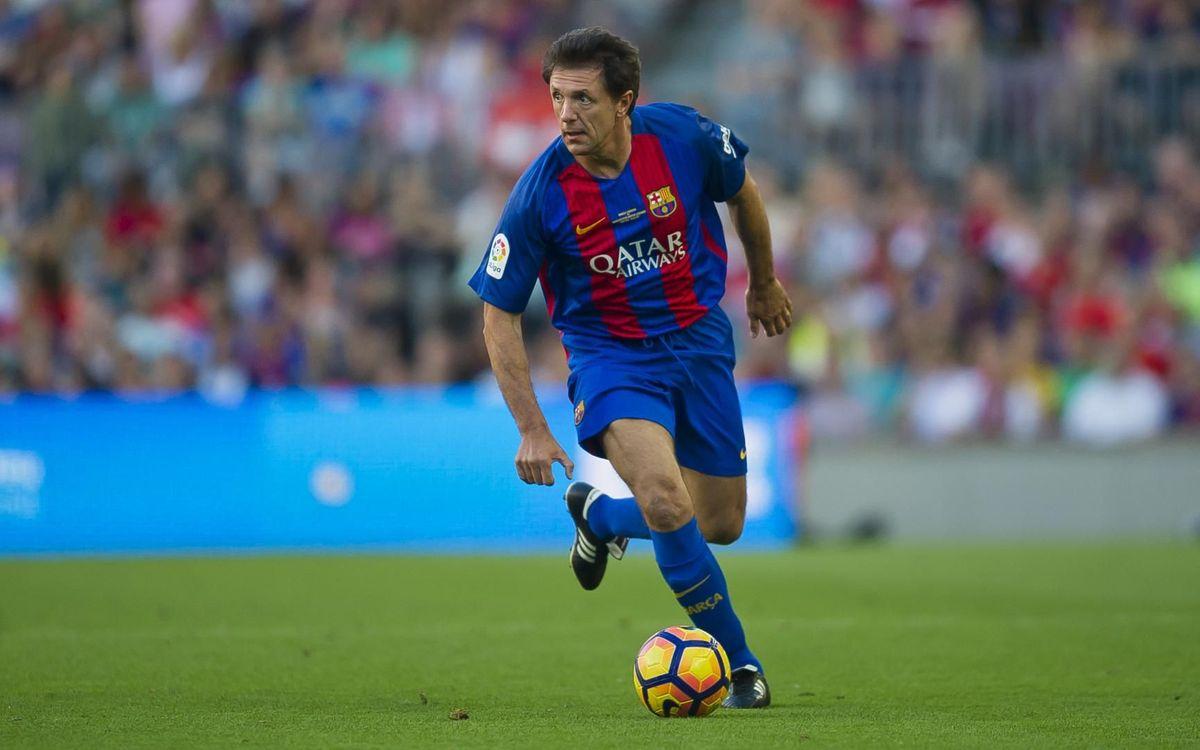 Gică Popescu în tricoul Barcelonei