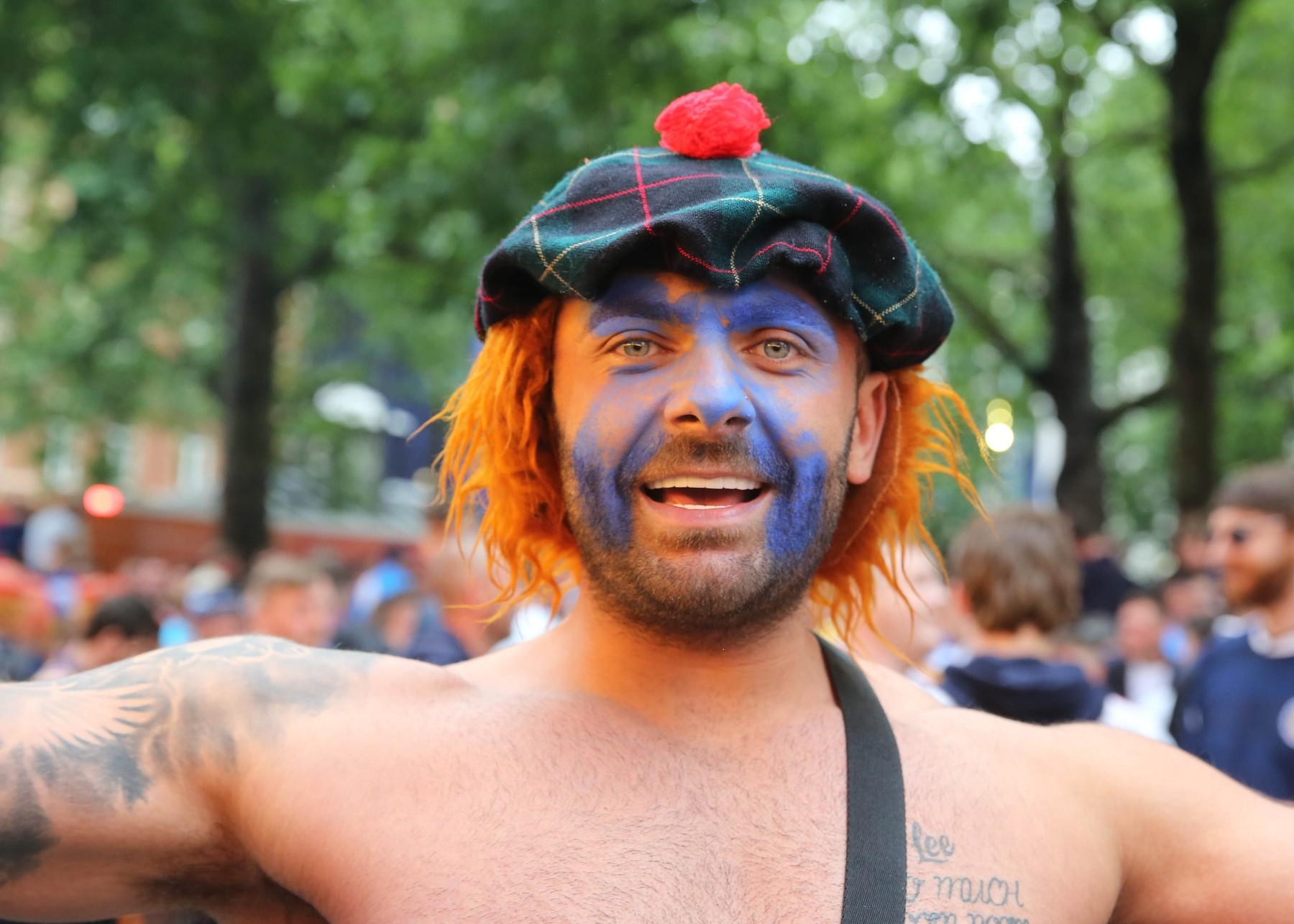 England v Scotland, Leicester Square, London, UK – 18 Jun 2021