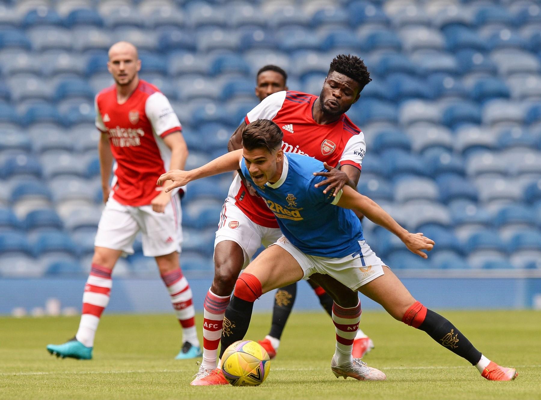 Ianis Hagi, Rangers v Arsenal, sursa foto: Profimedia Images