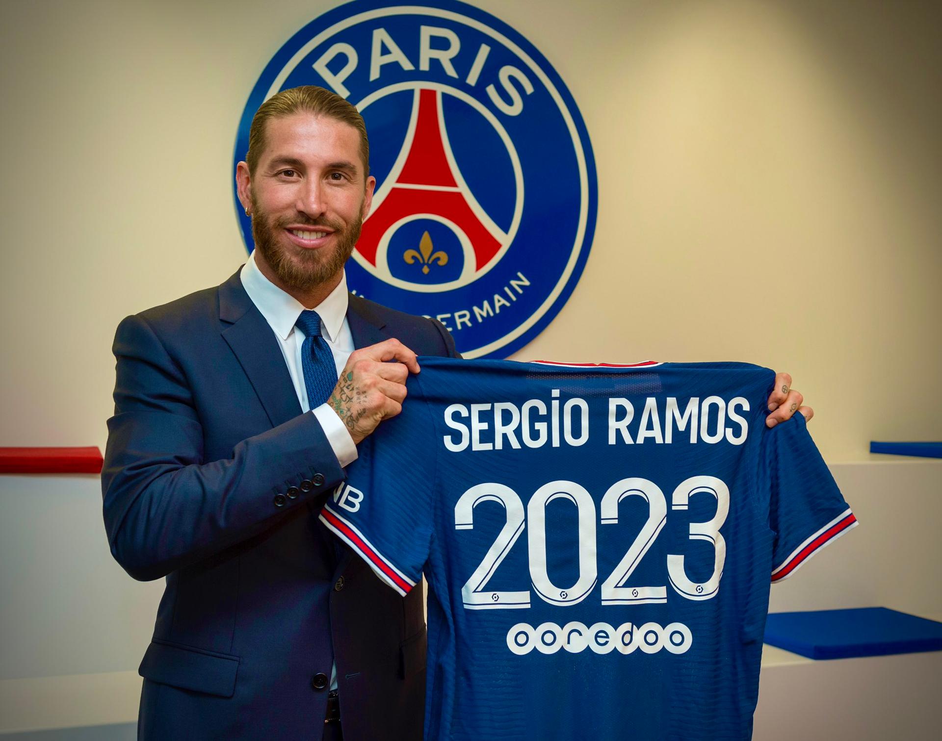 Sergio Ramos a semnat cu PSG. sursa foto: PSG