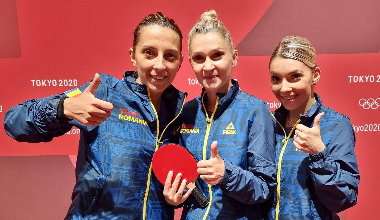 Echipa feminină de tenis de masă a României, sursa foto: Dorin Chioțea/Facebook