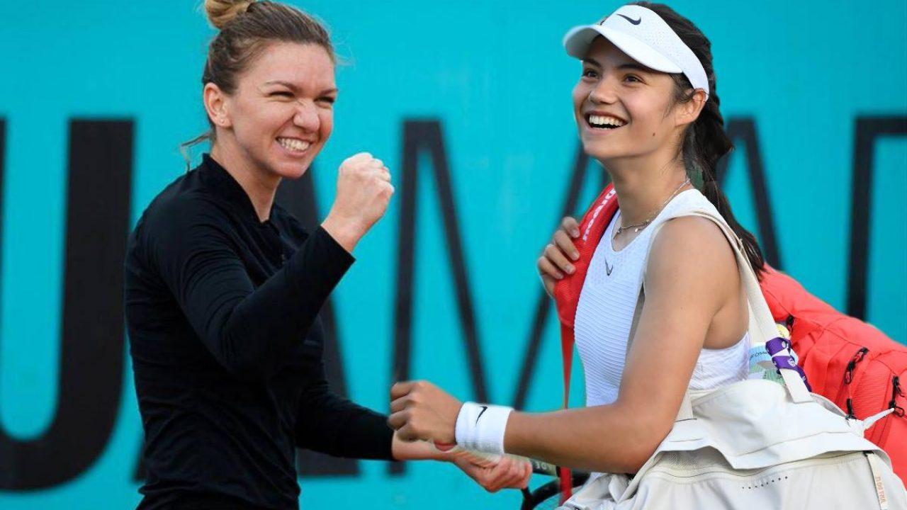 Simona Halep şi Emma Răducanu