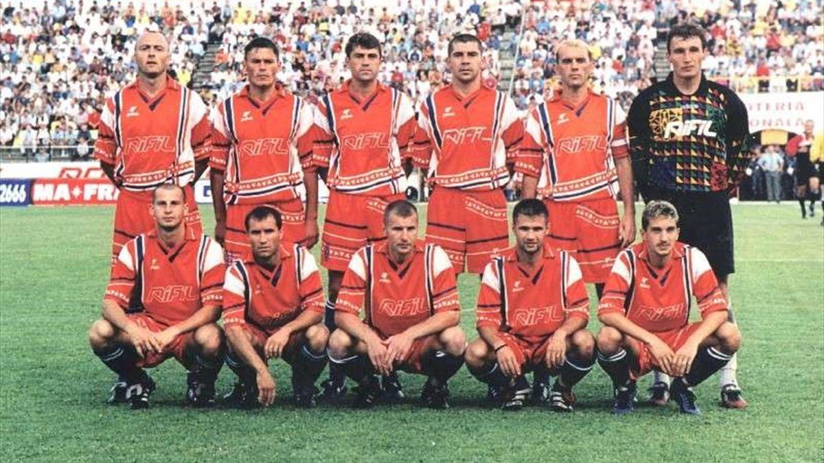 Echipa Ceahlăului de la meicul cu Juventus, 1-1(1999)