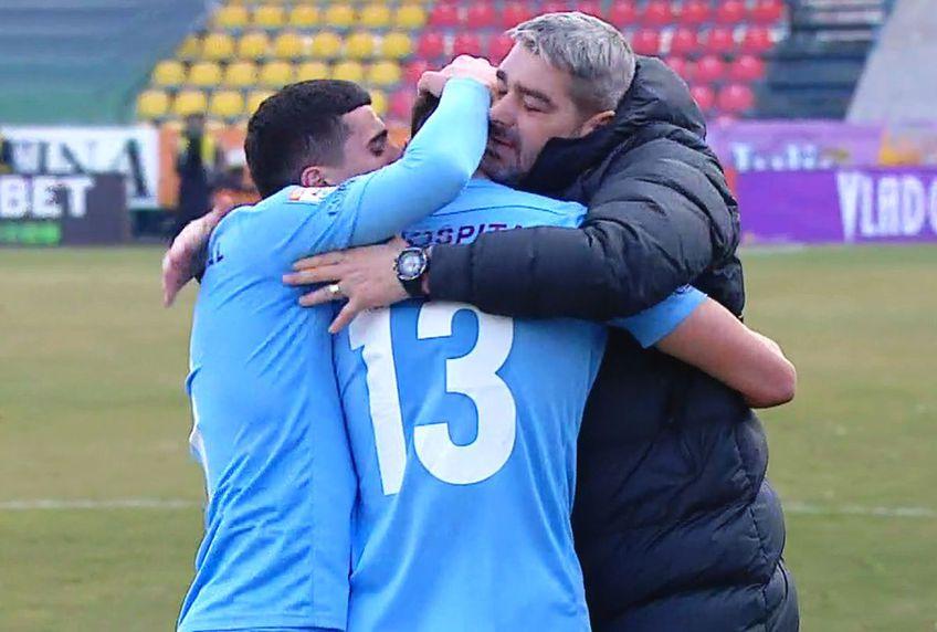 Denis Ciobotariu, felicitat de tatăl său după golul marcat astăzi