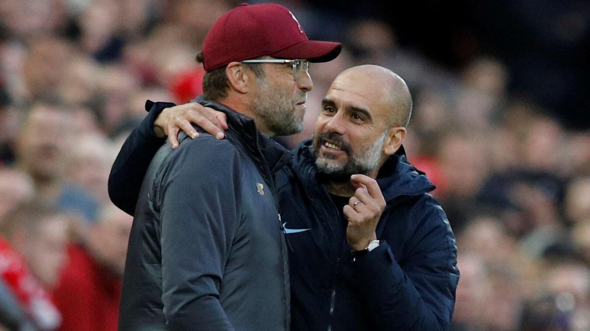 Jurgen Klopp și Pep Guardiola sunt rivali în bătălia pentru titlu din Premier League