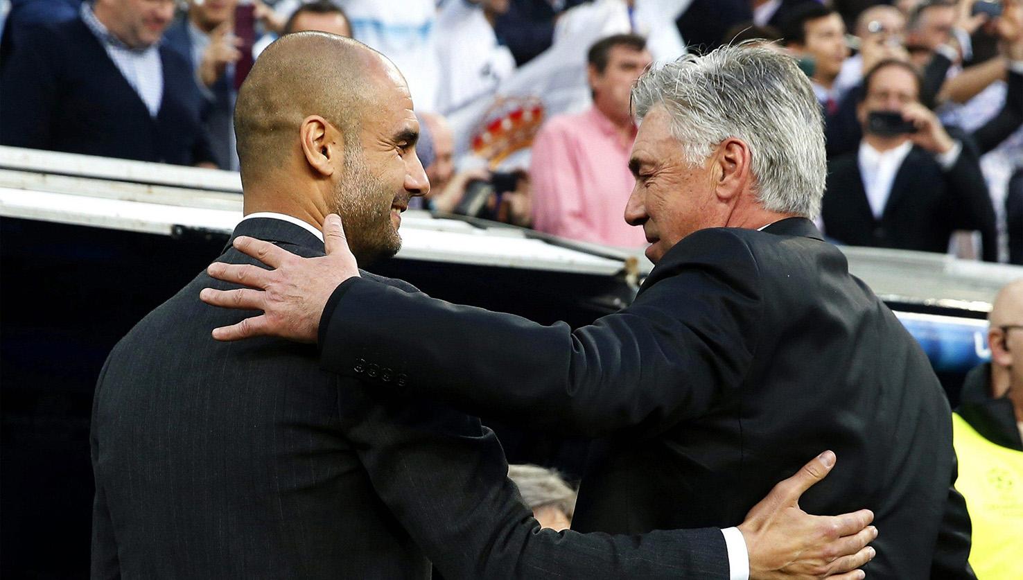 Pep Guardiola Carlo Ancelotti