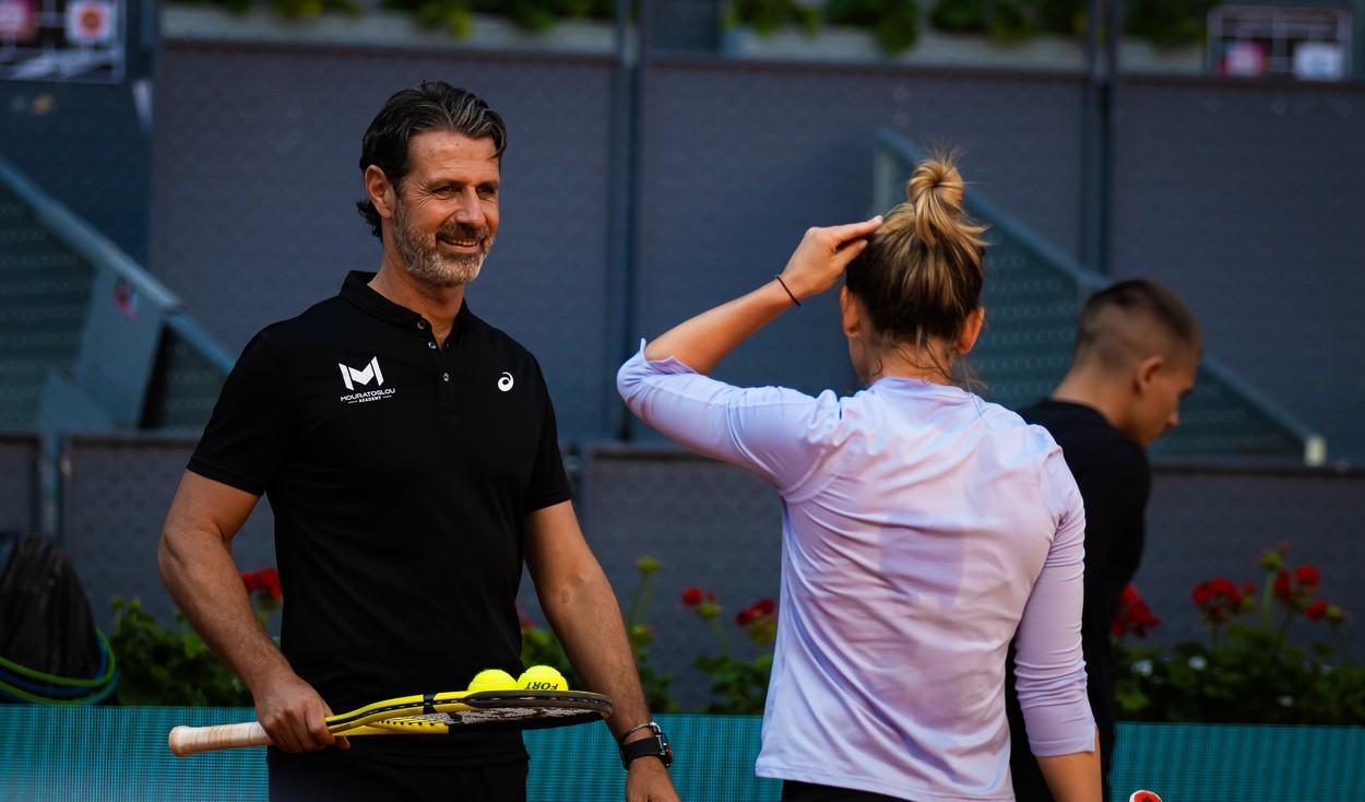 Simona Halep și Mouratoglou. Foto: Profimedia