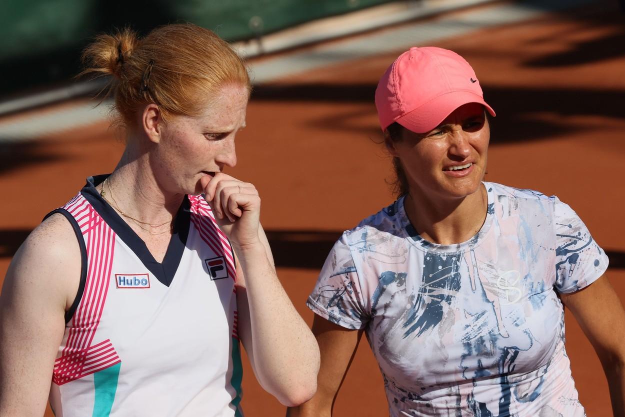 Alison Van Uytvanck și Monica Niculescu. Foto: Profimedia