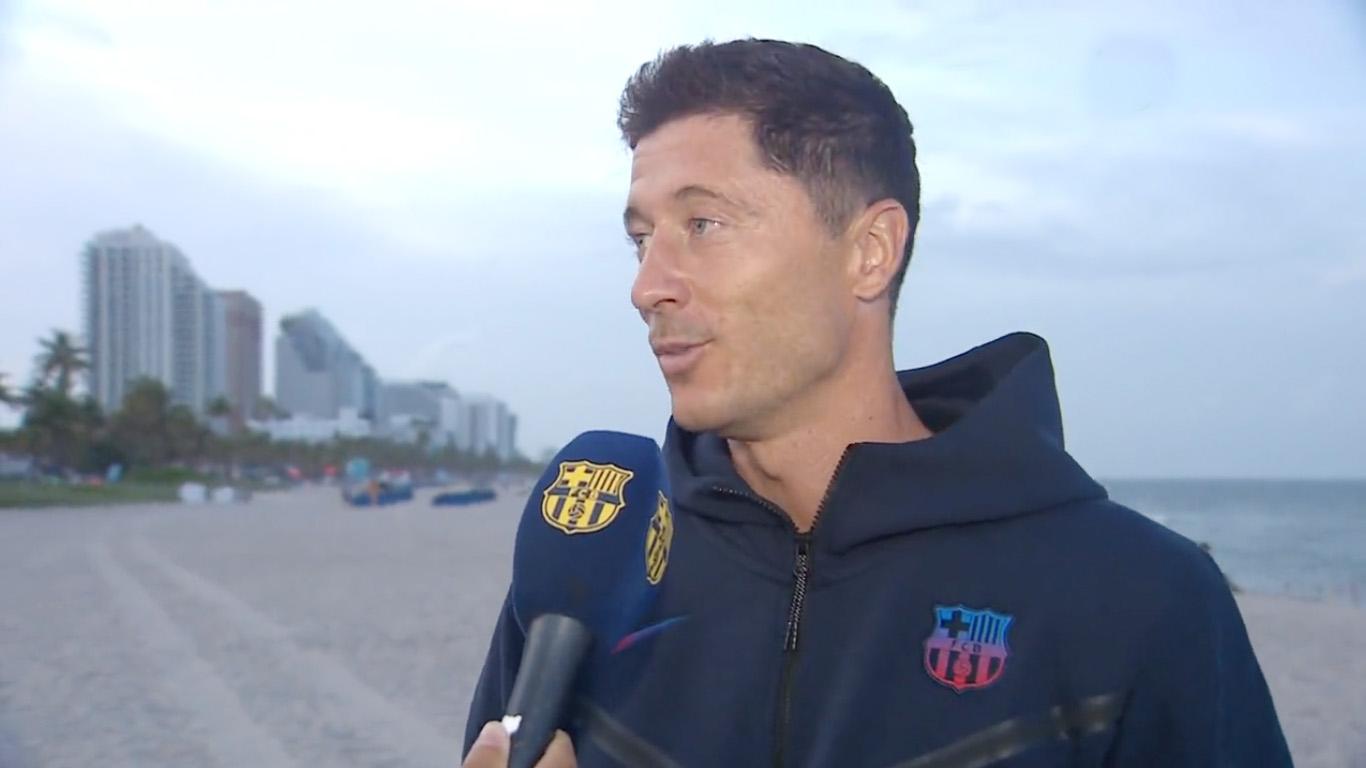 Robert Lewandowski s-a alăturat noilor colegi și a și făcut primele declarații în calitate de jucător al Barcelonei