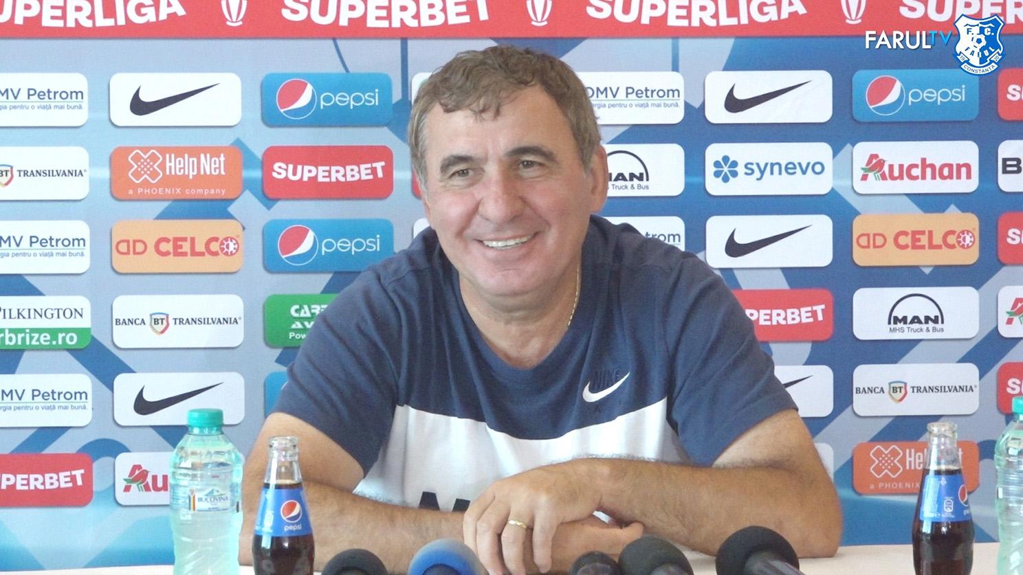 Gică Hagi spune că Farul va încerca să impună şi să controleze ritmul şi intensitatea jocului cu Chindia