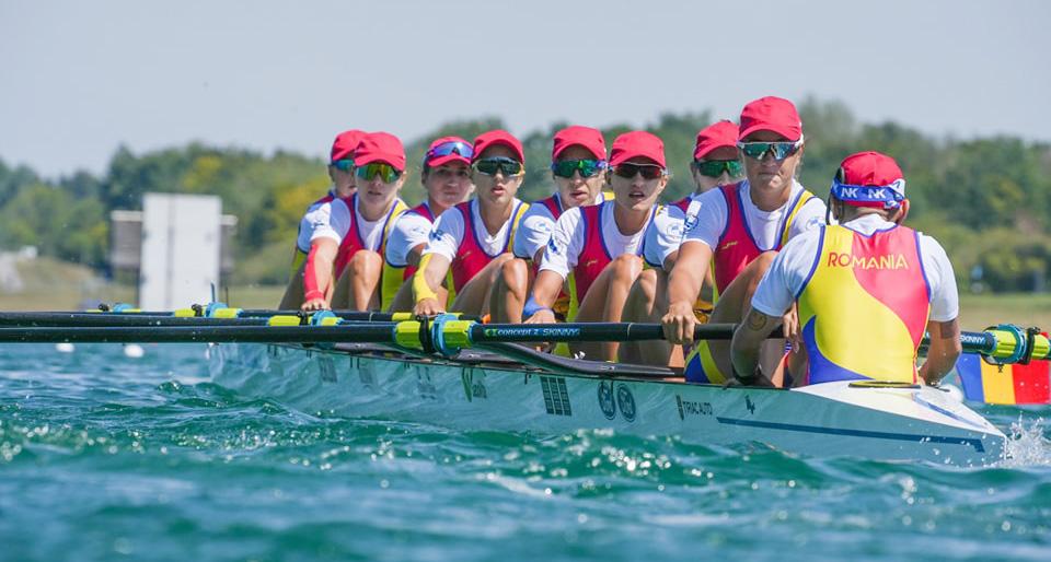 Magdalena Rusu, Iuliana Buhuș, Ancuța Bodnar, Denisa Tîlvescu, Mădălina Bereș, Amalia Bereș, Ioana Vrînceanu, Simona Radiș și Adrian Munteanu au avut un avans de 1,64 de secunde față de echipajul Marii Britanii, sosit pe locul 2