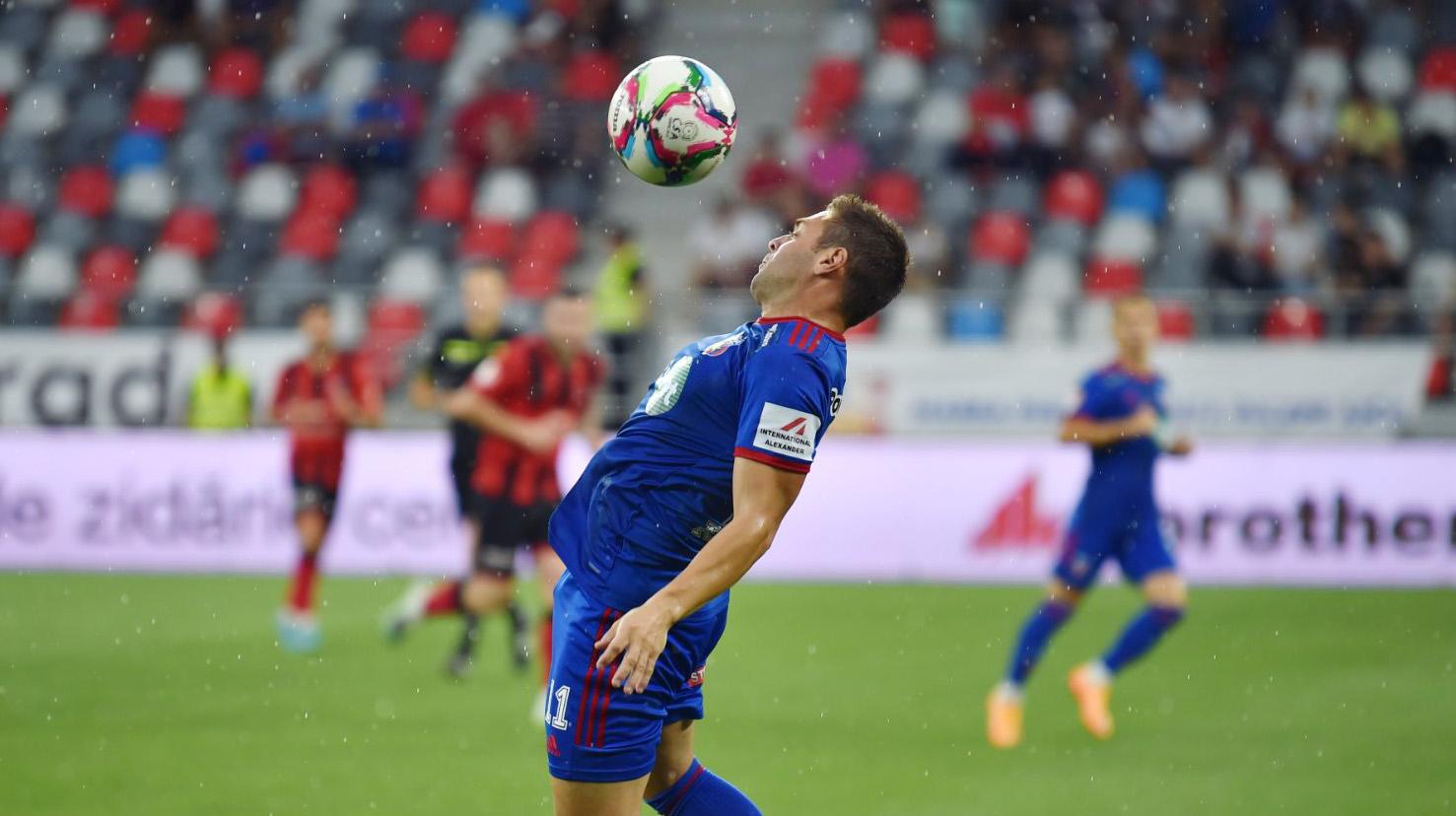 Adrian Popa a marcat al doilea gol al CSA Steaua în meciul cu Poli Iași, în minutul 63