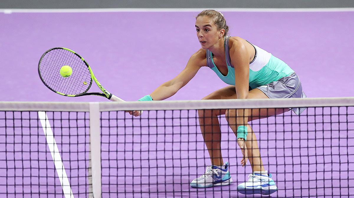 Italianca Lucia Bronzetti (63 WTA, cs 9) a fost învinsă de Dalma Galfi (Ungaria, 89 WTA) cu 2-6, 4-6