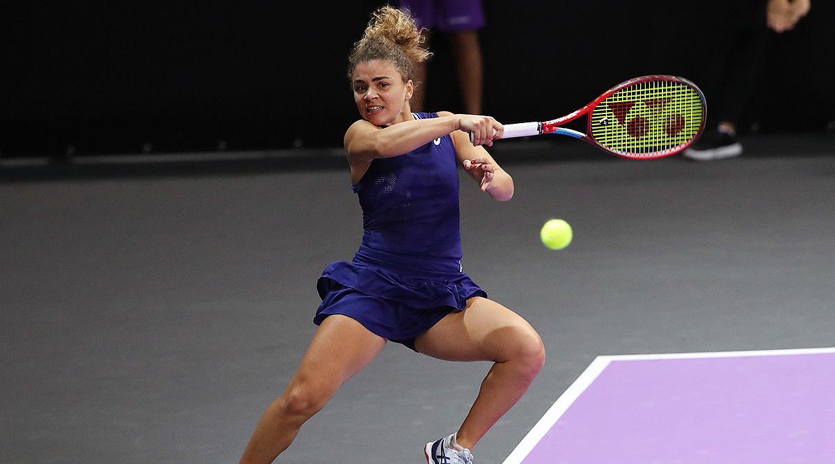Jucătoarea italiană de tenis Jasmine Paolini o va întâlni pe germanca Jule Niemeier în sferturi la Transylvania Open 2022. Foto: Neal Trousdale