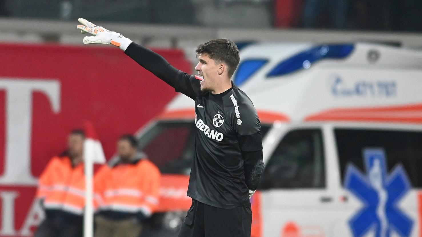 Ștefan Târnovanu a păstrat poarta intactă într-un singur meci, în cel de pe teren propriu cu Anderlecht, înj celelalte 5 primind 18 goluri