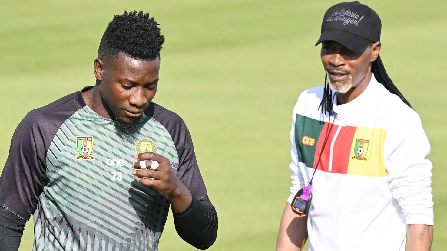Andre Onana și Rigobert Song