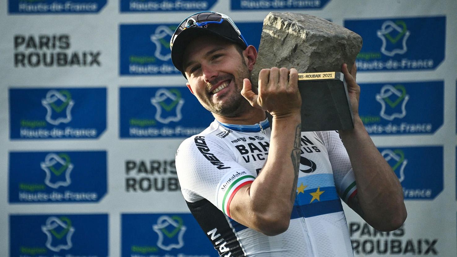 De-a lungul carierei, Sonny Colbrelli a adunat 34 de victorii la nivel profesionist, cea mai importantă fiind Paris – Roubaix 2021