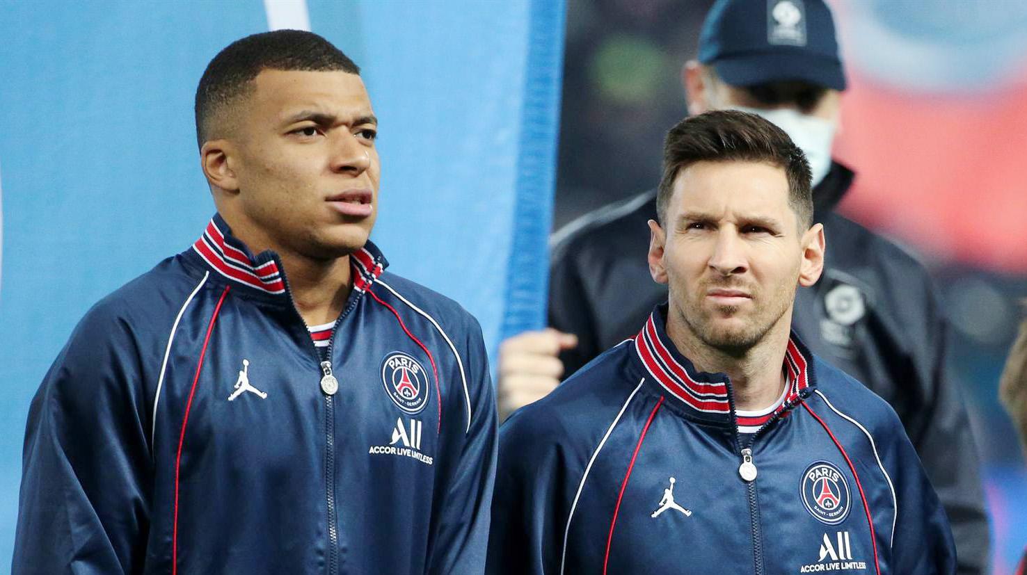 Kylian Mbappe și Lionel Messi