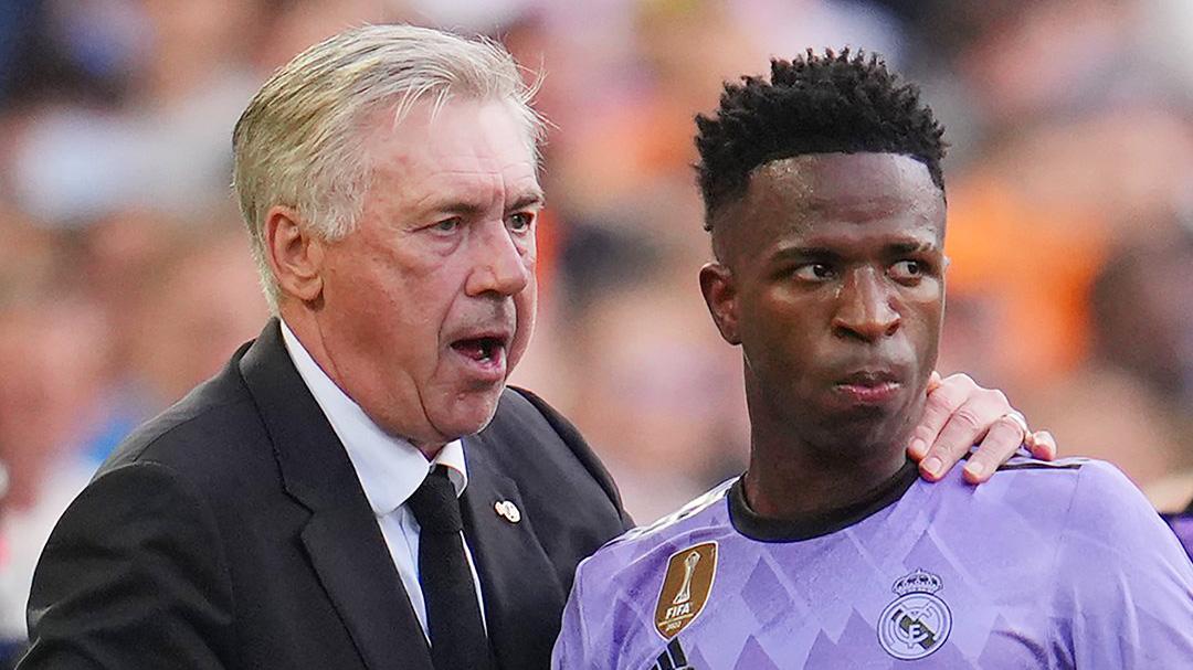 Carlo Ancelotti și Vinicius