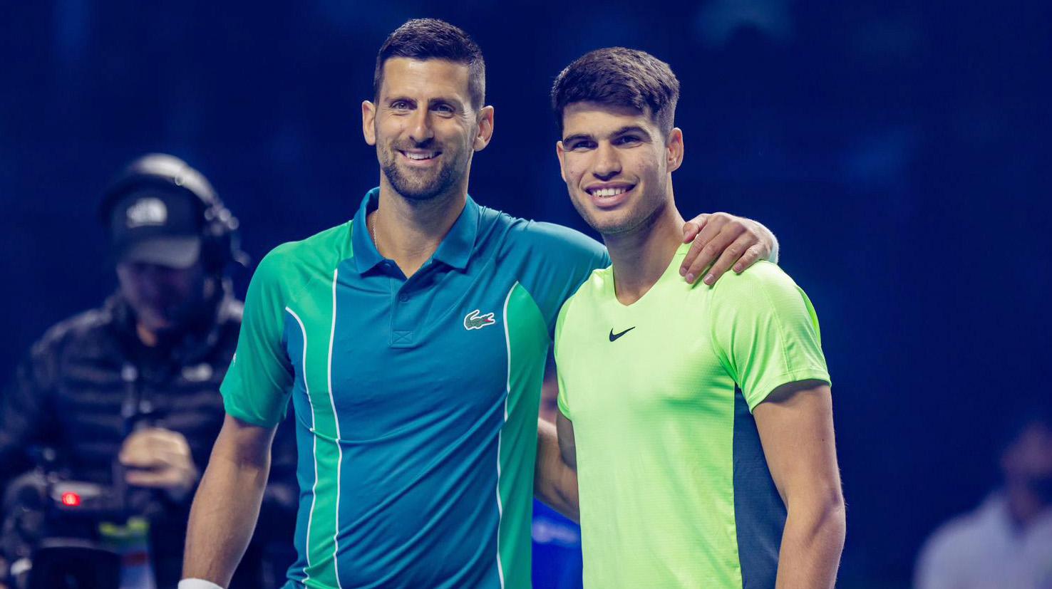 Novak Djokovic și Carlos Alcaraz