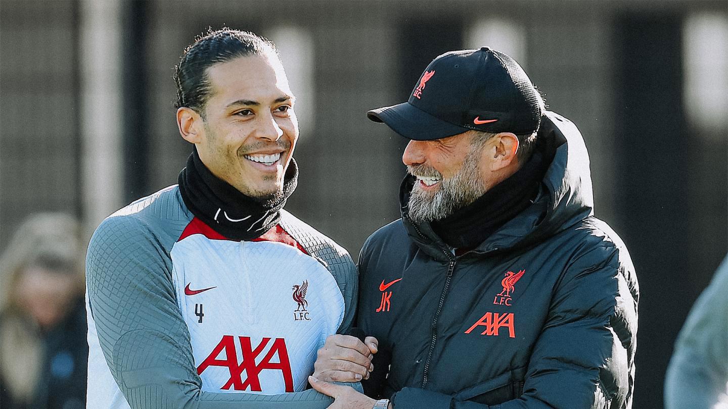 Virgil van Dijk și Jurgen Klopp