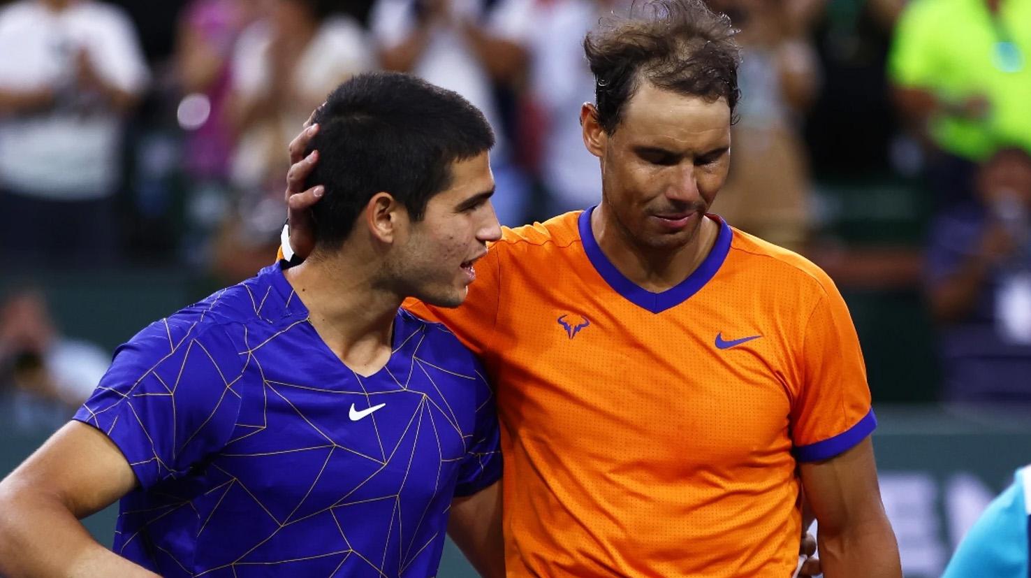 Carlos Alcaraz şi Rafael Nadal