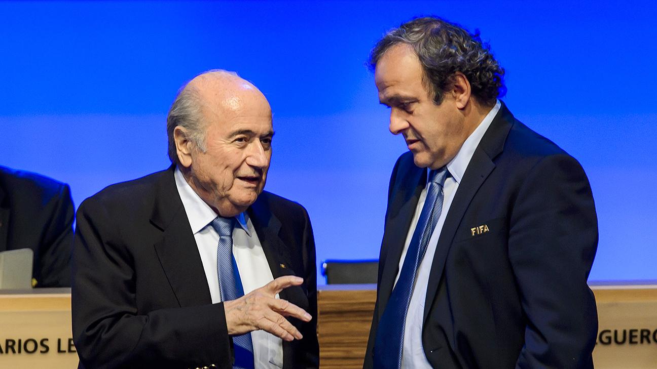 Sepp Blatter și Michel Platini