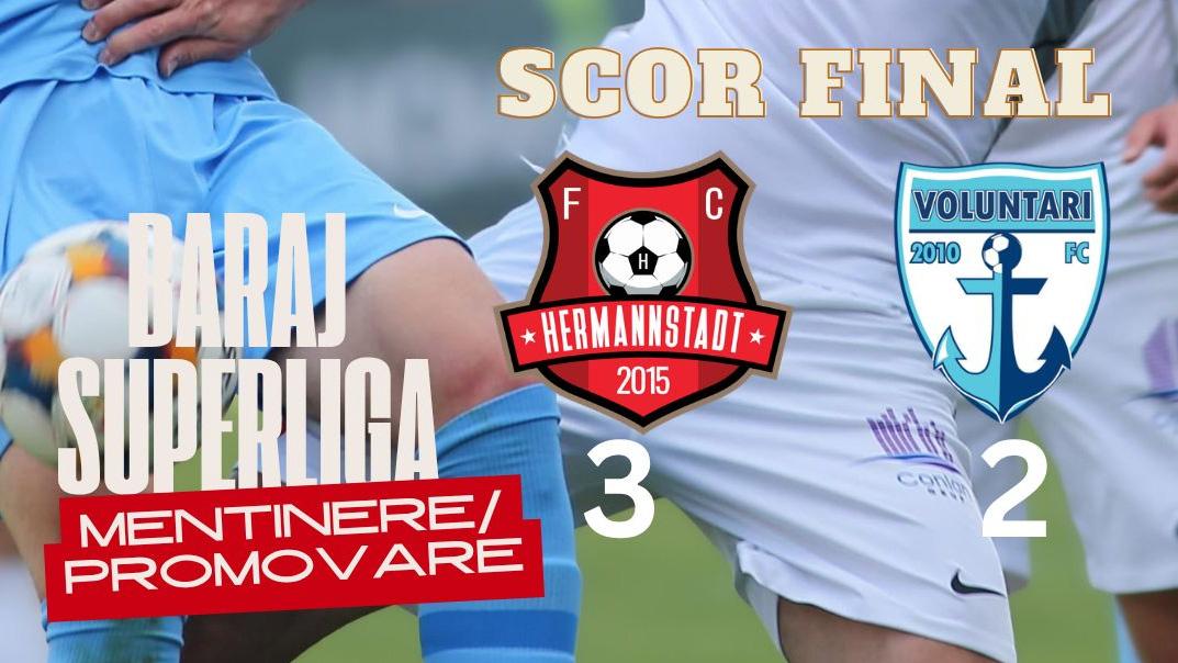 FC Hermannstadt – FC Voluntari 3-2