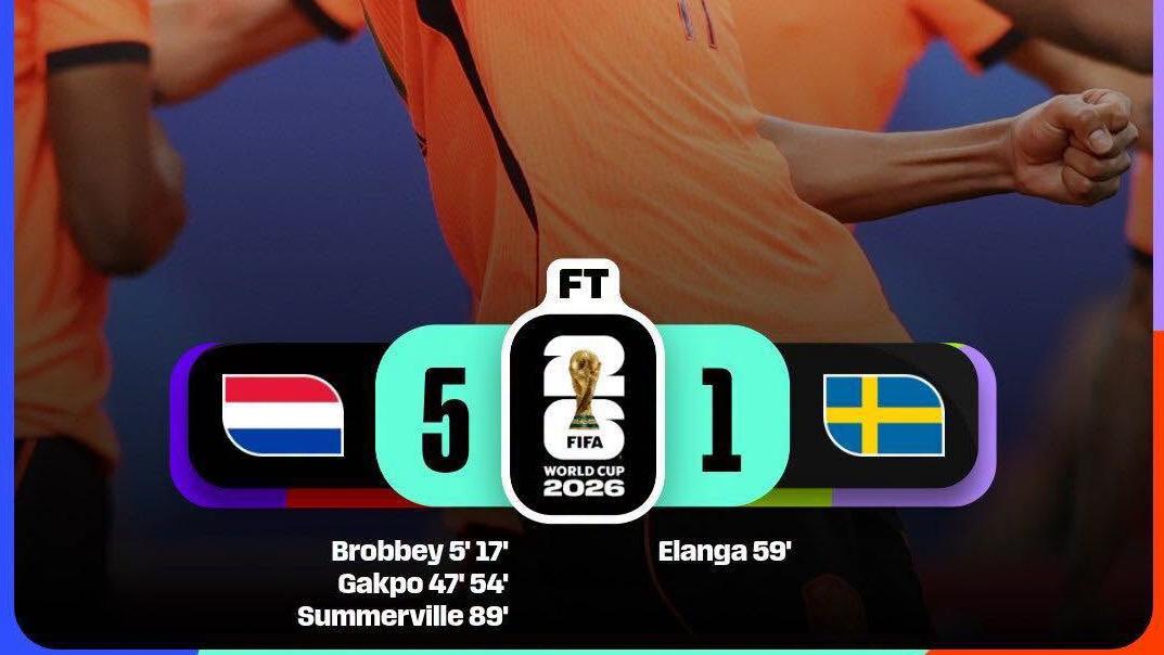 Olanda – Suedia 5-1