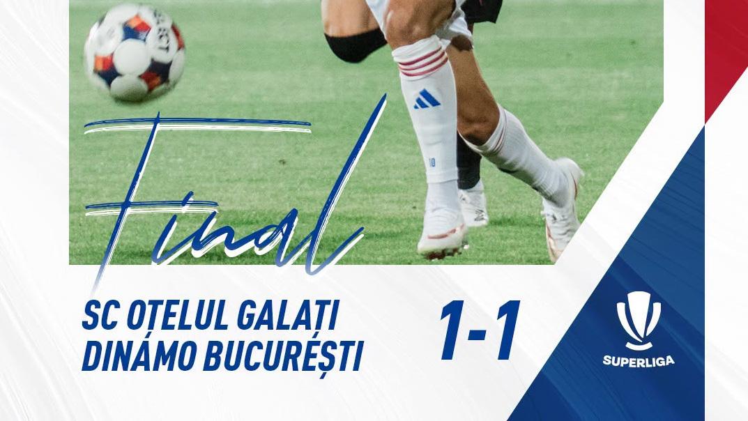 Oţelul Galaţi – Dinamo 1-1