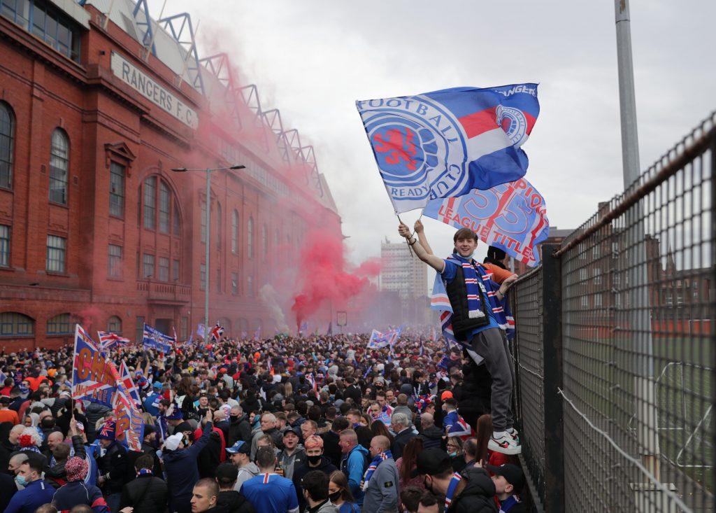 Rangers Title Celebrations, Scottish Premiership, Glasgow, Scotland, UK – 07 Mar 2021