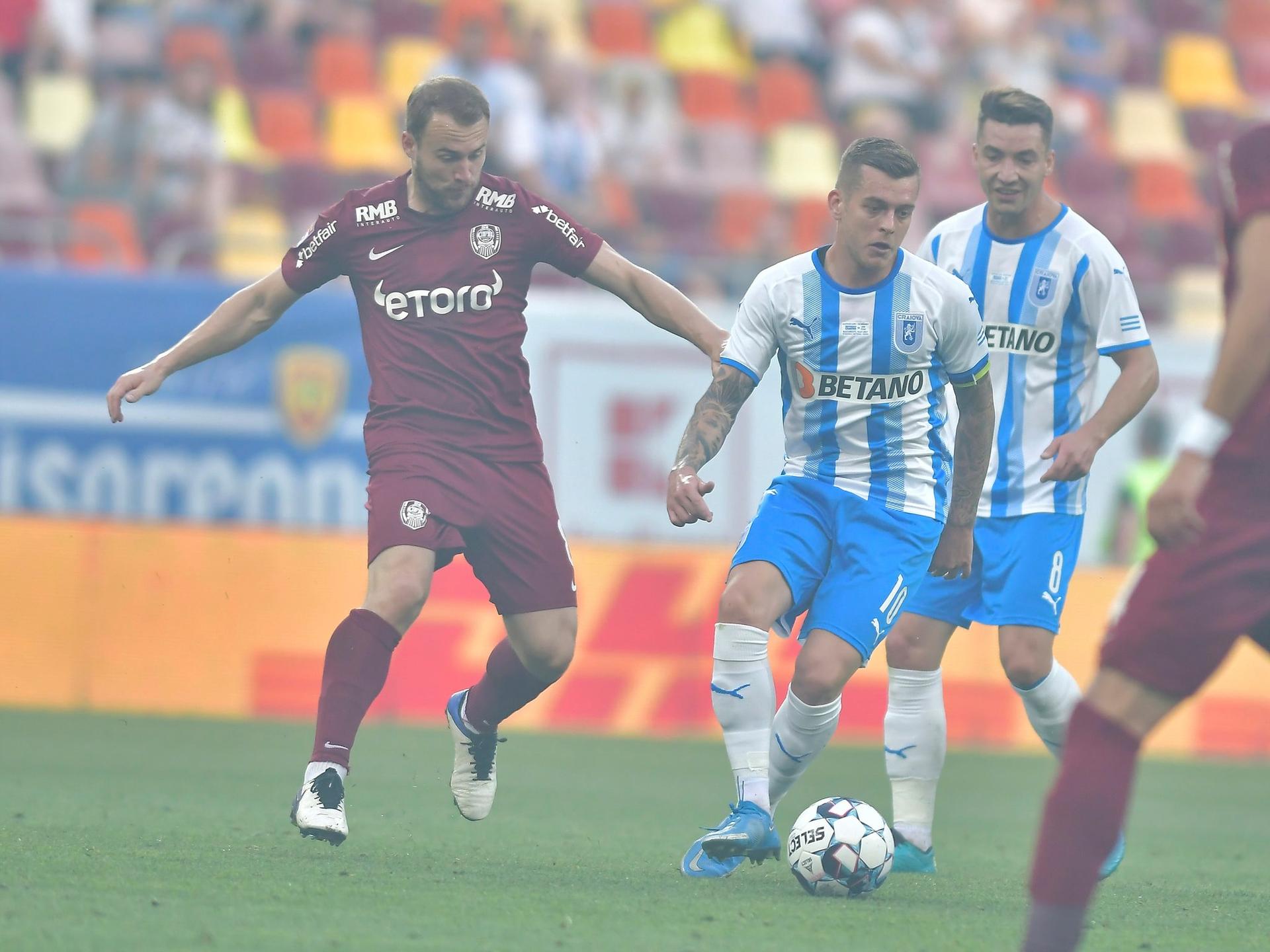 CFR Cluj – CSU Craiova, sursa foto: Universitatea Craiova/Facebook