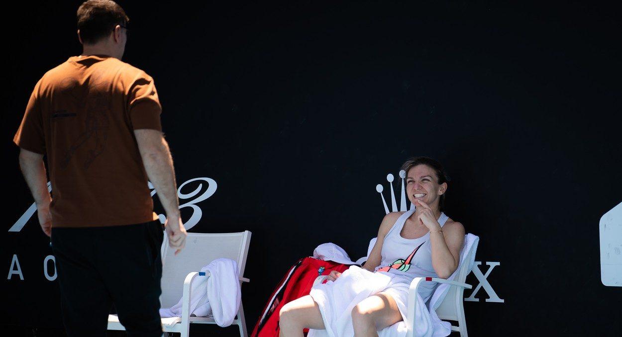 SIMONA HALEP ȘI TONI IURUC. Foto: Profimedia