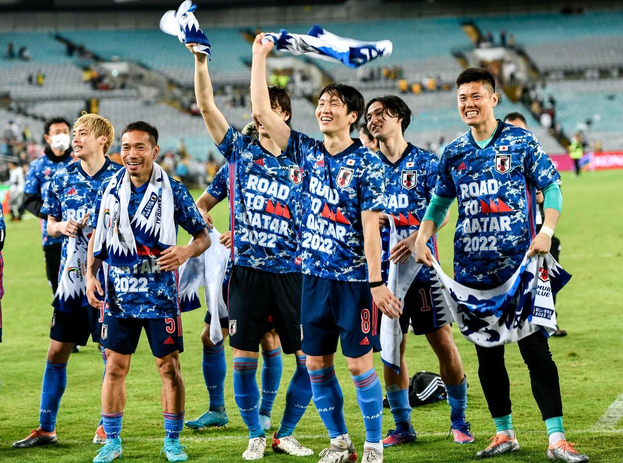 Japonezii, sărbătorind la Sydney calificarea la CM 2022, Sursă foto: Profimedia