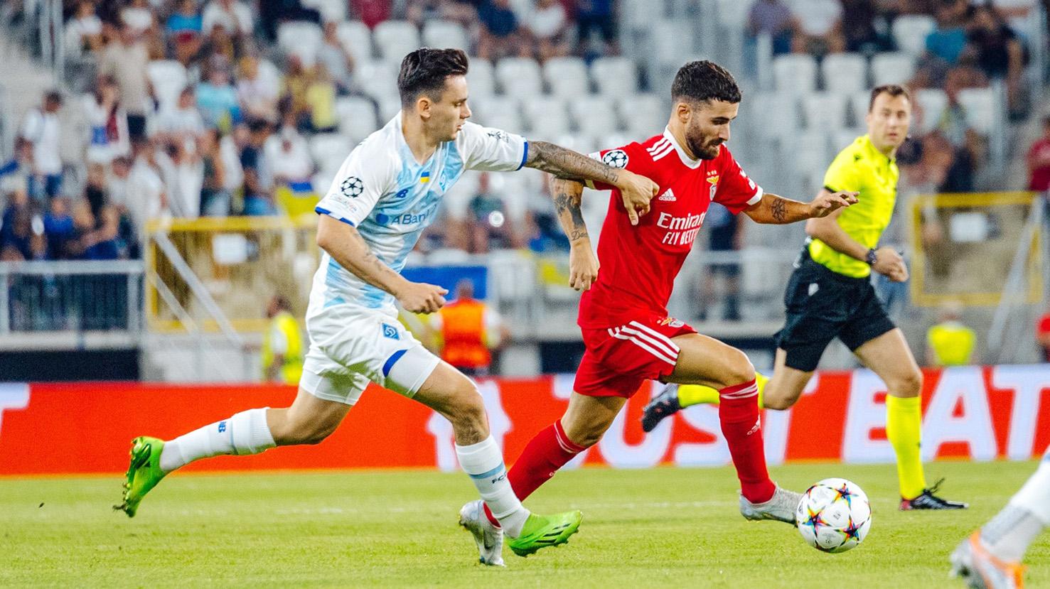 Dinamo Kiev va juca în grupele Europa League, după ce a fost învinsă cu scorul general de 0-5 în play-off-ul Champions League de Benfica Lisabona