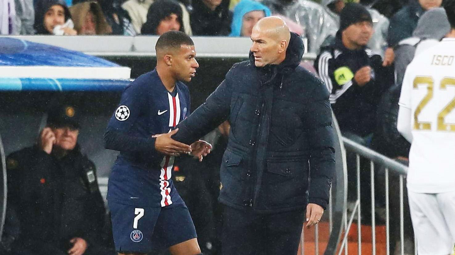 Kylian Mbappe și Zinedine Zidane