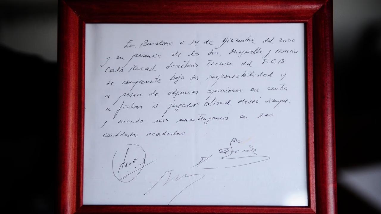 Lionel Messi autograf