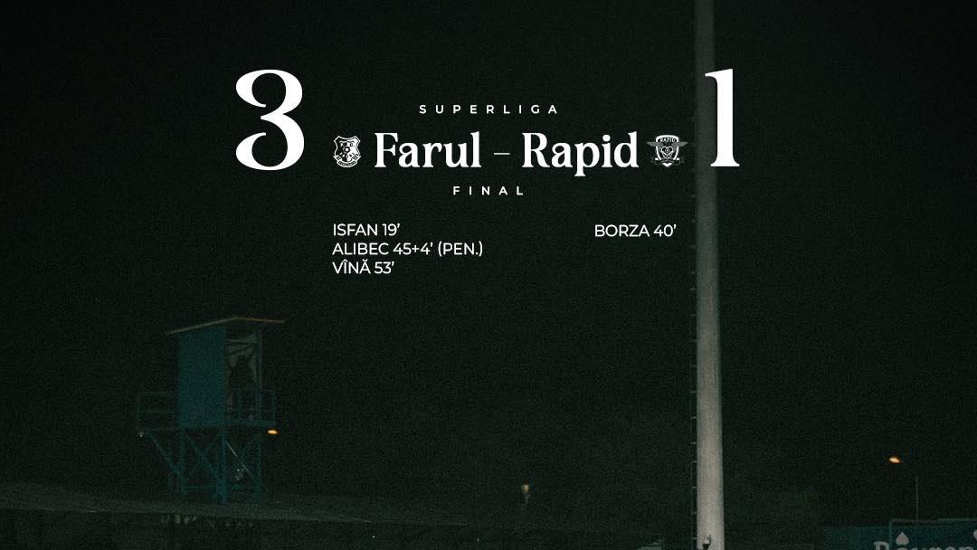 Farul – Rapid 3-1