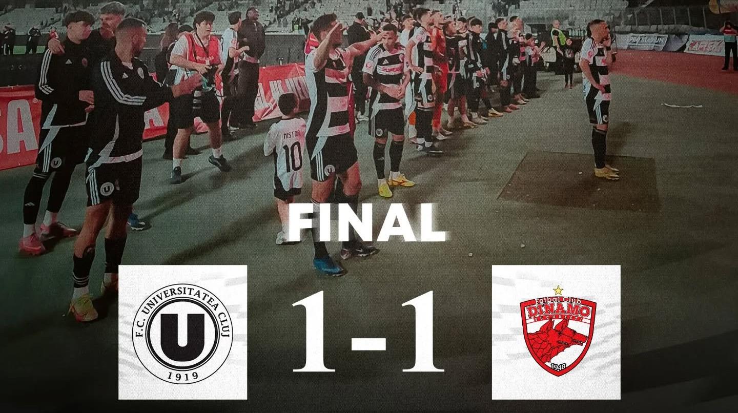 U Cluj – Dinamo 1-1