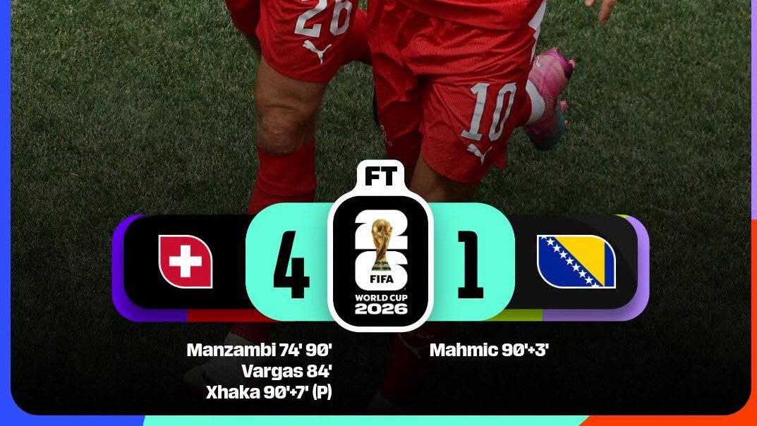 Elveția – Bosnia-Herțegovina 4-1
