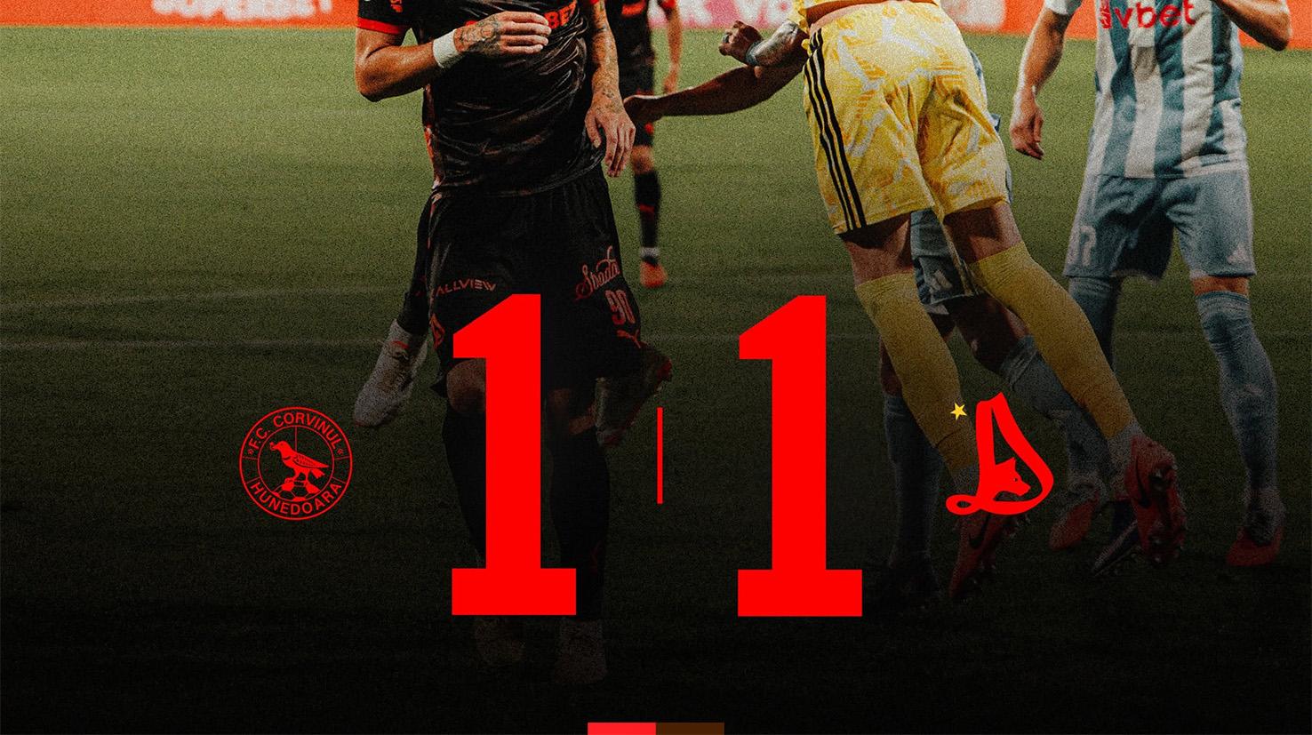 Corvinul – Dinamo 1-1