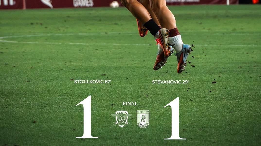 Rapid – Universitatea Craiova 1-1