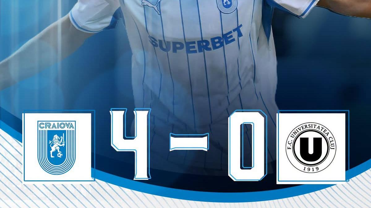 Universitatea Craiova – U Cluj 4-0