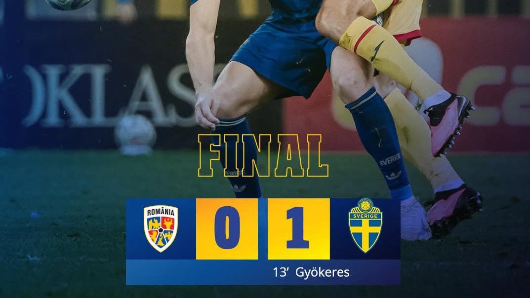 România – Suedia 0-1